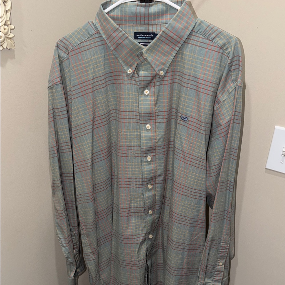 Southern Marsh Multicolor Plaid Button-Down Shirt
